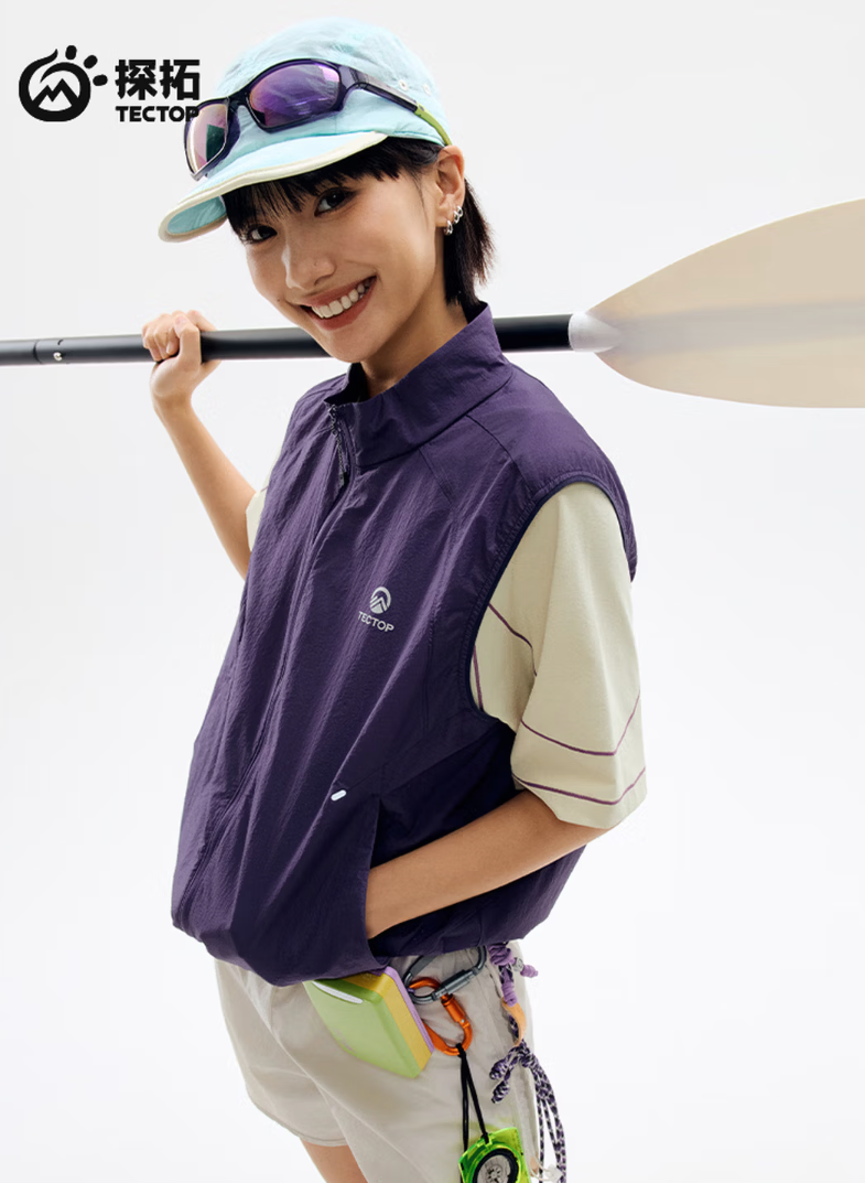 防晒马甲夏季户外防泼水
