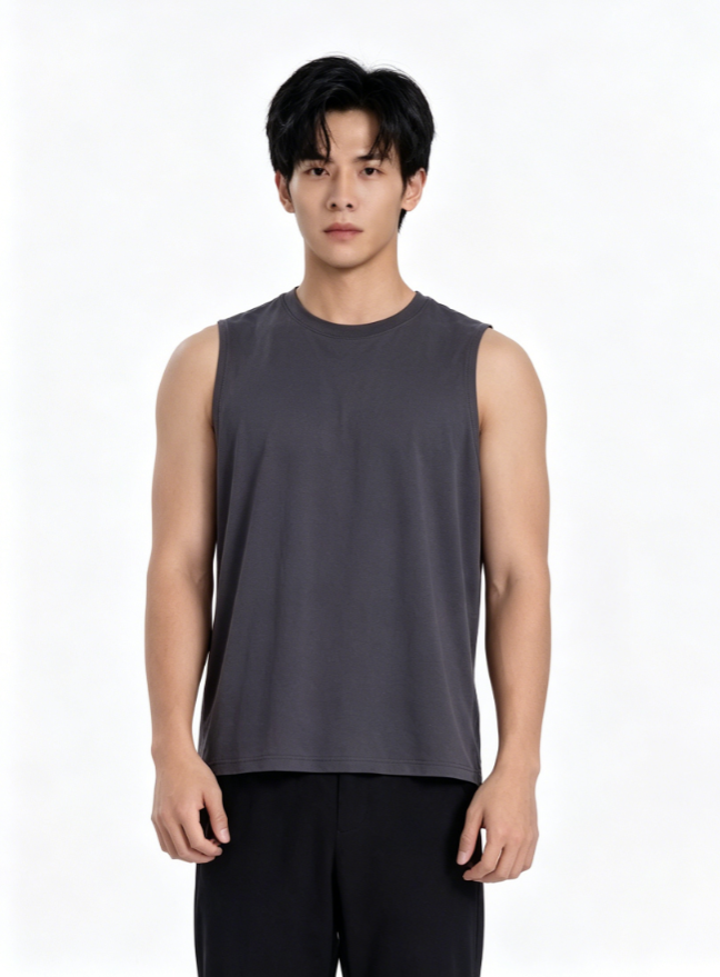 620215TX Men's Crewneck Tank Top