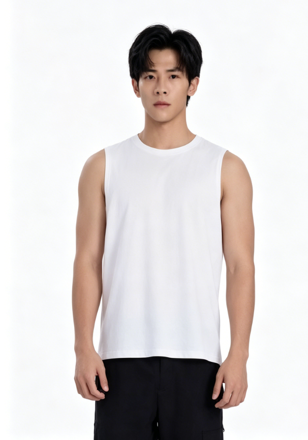 620215TX Men's Crewneck Tank Top